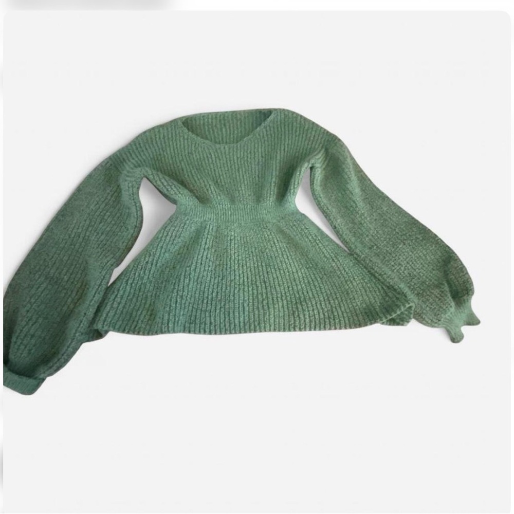 Cottagecore fairy core baby doll long sleeve sweater top size S/M